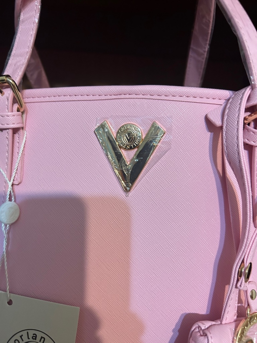 Valentino Orlandi Light Pink Shoulder Tote with Wristlet - Picture 3 of 7